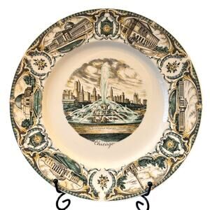 VTG 1950's Chicago Souvenir Plate Made for Marshall Field & Co., Salem China US